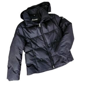 Guess Down Feather Winter Jacket Coat,Black,  Women's Small